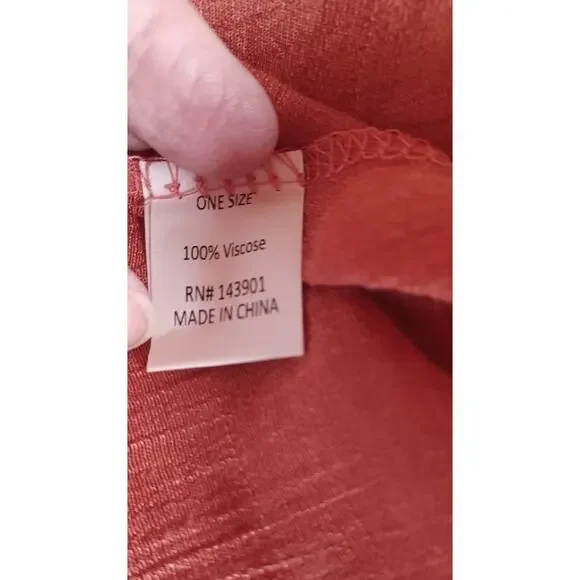 Coco+Carmen Kiara Lightweight Open Front Kimono Wrap Crochet Lace Trim One Size - Picture 7 of 8